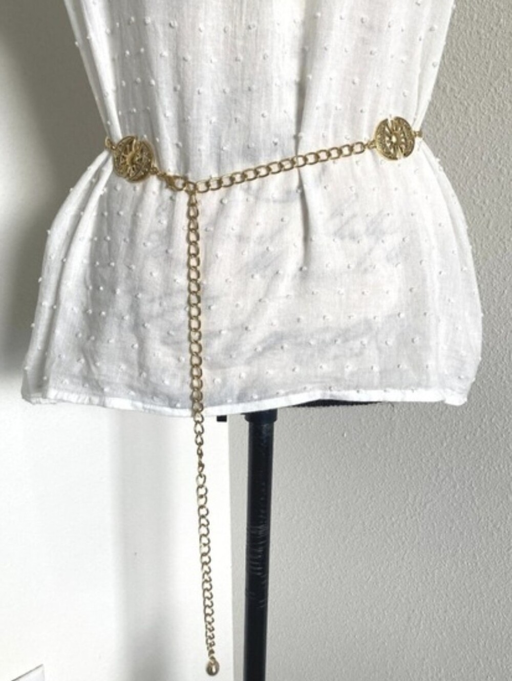 Gold Concho Chunky Sun Moon Chain waist Belt XS to XL Medallion boho Celestial - Picture 10 of 14